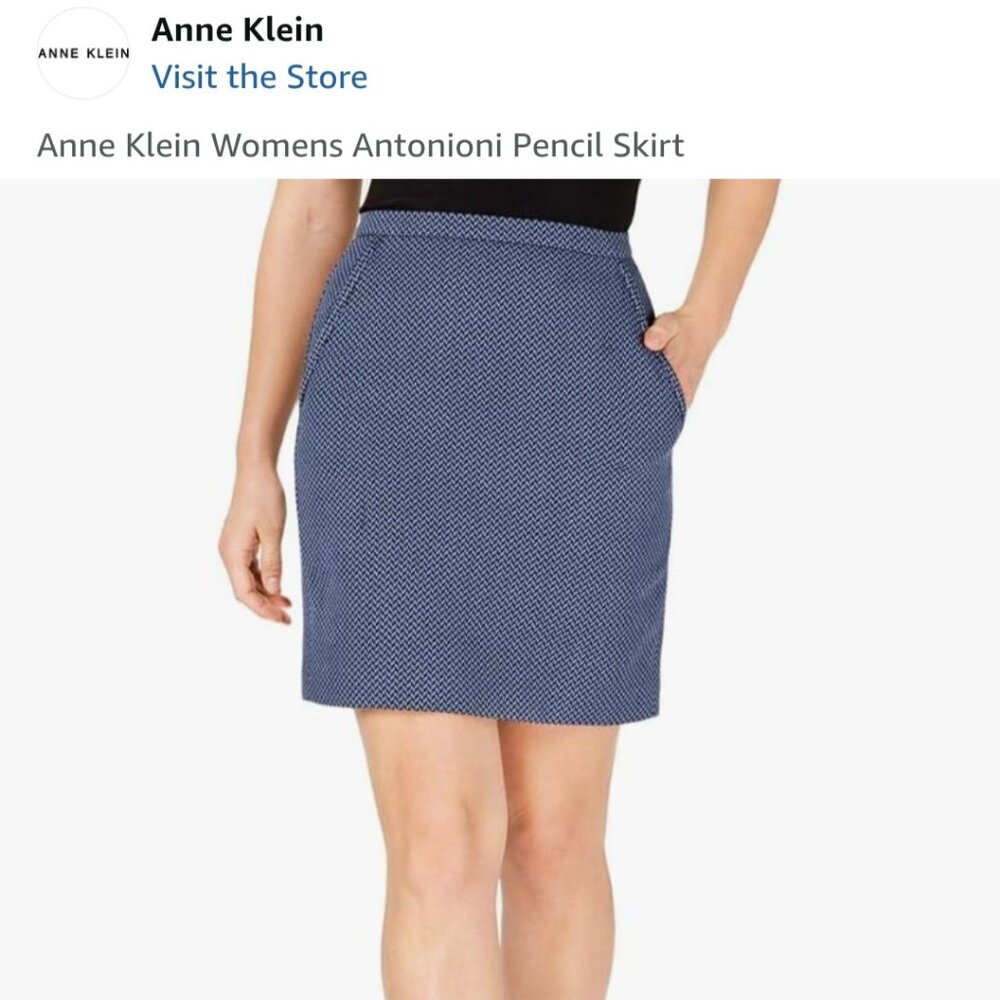 Anne Klein Womens Antonioni Pencil Skirt